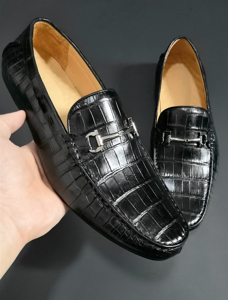 The Best Driving Shoes in 2019-BRUCEGAO Alligator Driving Shoes