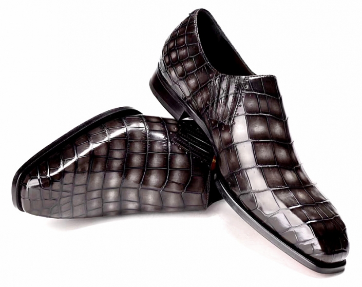 Designer Alligator Skin Slip-on Loafers for Men