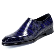 Designer Alligator Skin Slip-on Loafers for Men