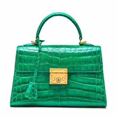 Feyithriftstore - Authentic Dissona Crocodile leather bag.