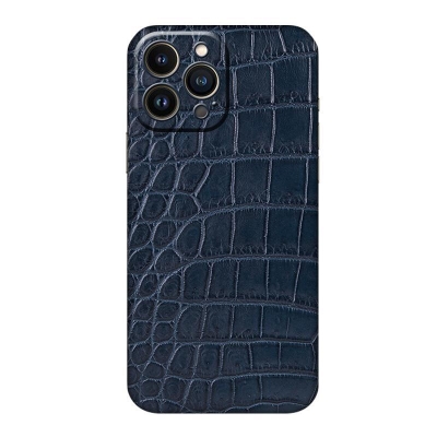iPhone 14 Pro Max case dark brown alligator - Maison Jean Rousseau