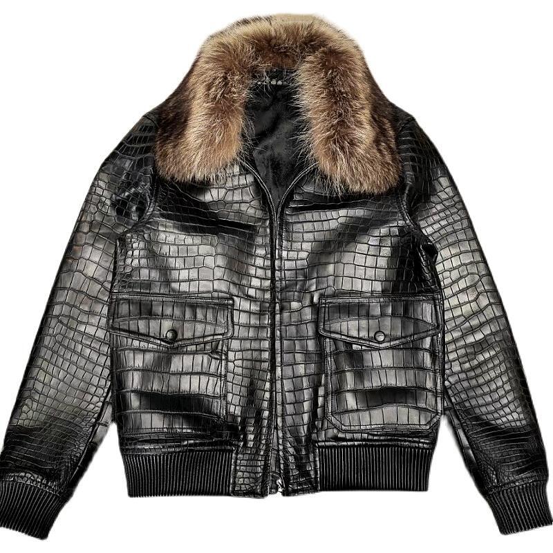 Jacket Removable Mink Classic Alligator Collar with