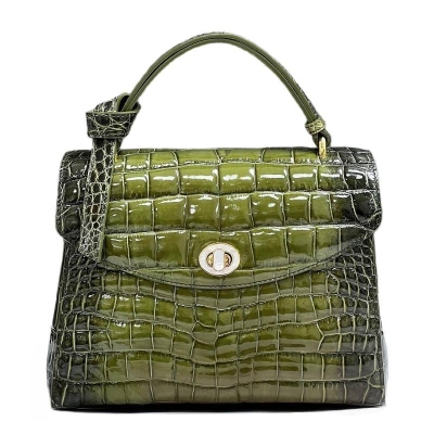 Alligator Handbag Vintage Manon Black Alligator Purse - Etsy