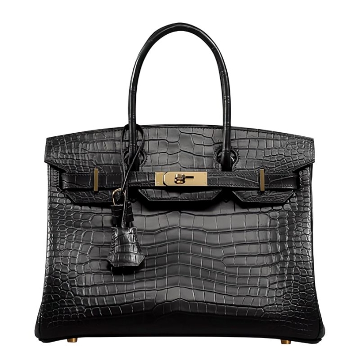 Stylish Alligator Leather Padlock Handbags