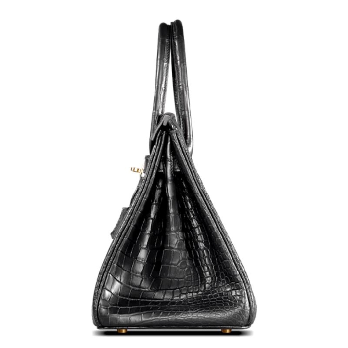 Stylish Alligator Leather Padlock Handbags