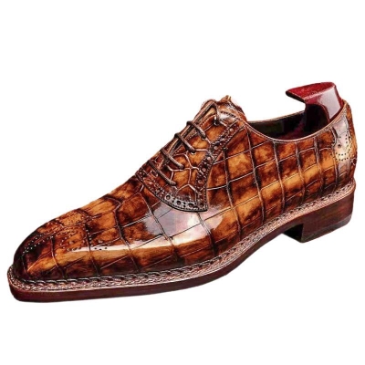 Bespoke Alligator Dress Shoes Oxford Shoes for Men