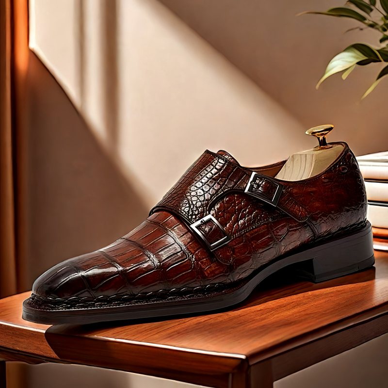 Monk Strap Shoes - shoe types rich men usually wear in the winter season