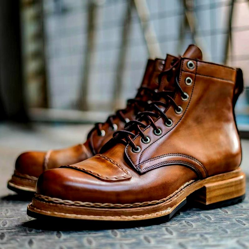 Shearling-Lining Boots - shoe types rich men usually wear in the winter season