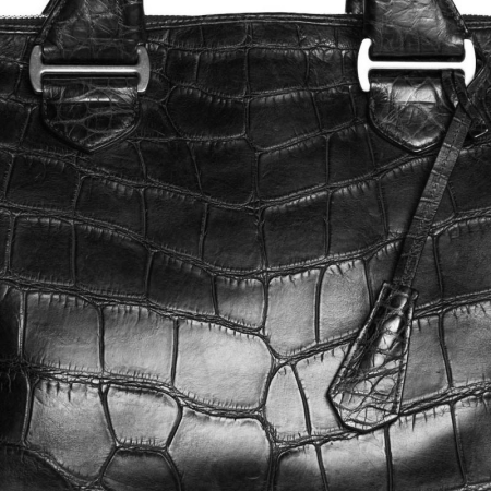 Stylish Alligator Leather Oversized Bag Casual Weekend Bag - Alligator Skn