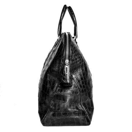 Stylish Alligator Leather Oversized Bag Casual Weekend Bag - Side