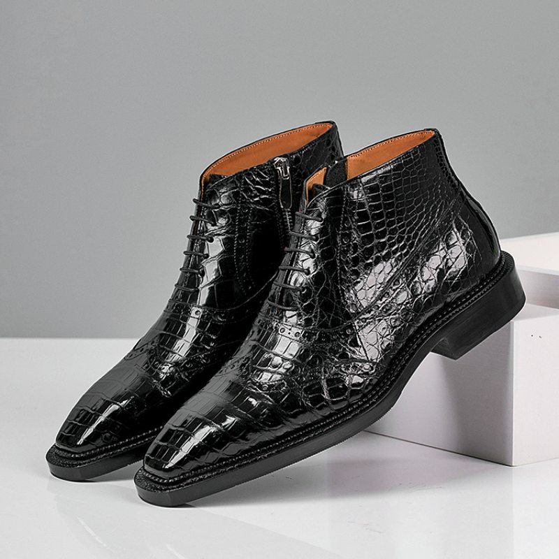 Wingtip Brogues Boots - shoe types rich men usually wear in the winter season