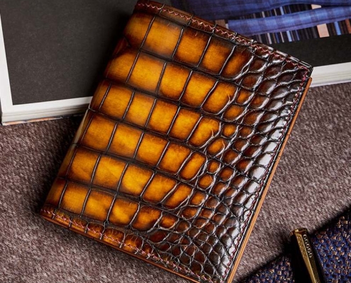 Patina Leather Wallet for Men